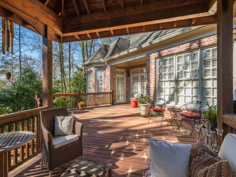 ChambleeDunwoody Traditional Home with Terrace Atlanta Fine